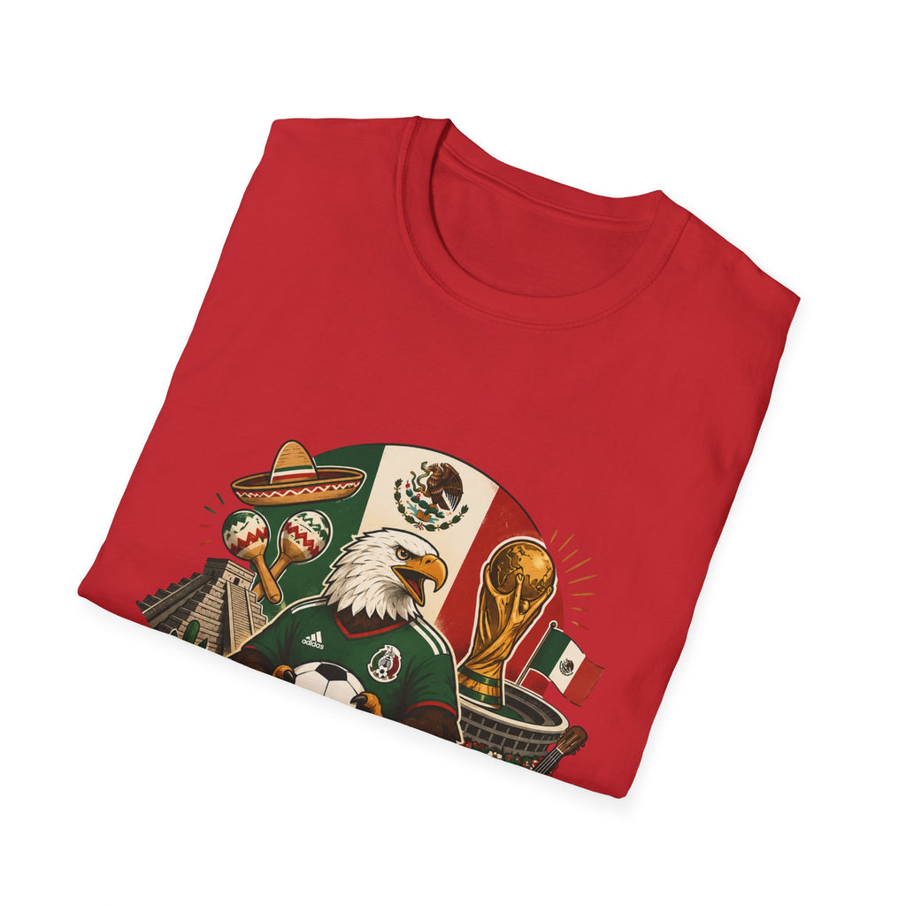 Si Se Puede Mexican Soccer Crest T-Shirt | Eagle, Sombrero, Football, Flag
