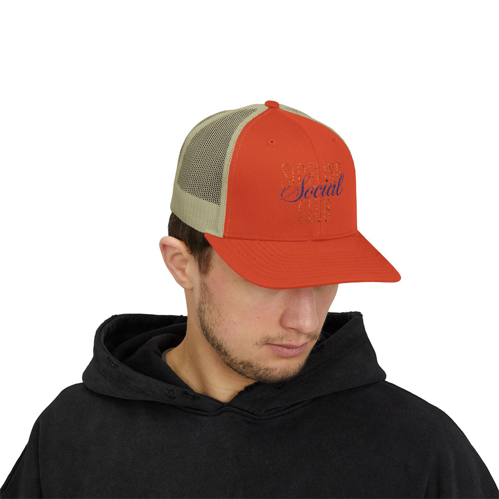 Sideline Social Club Trucker Cap | Embroidered Mesh Snapback