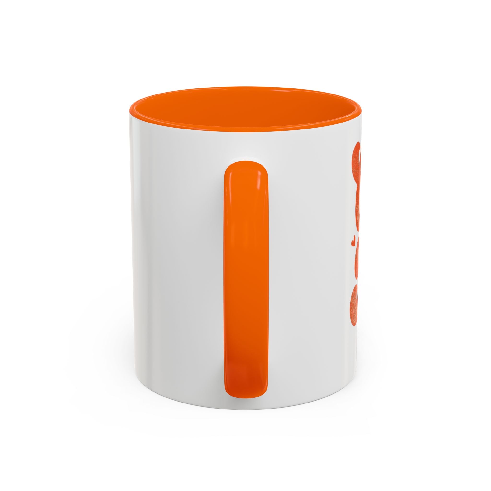 Heart Script Slogan Coffee Mug | Accent Black Handle and Rim