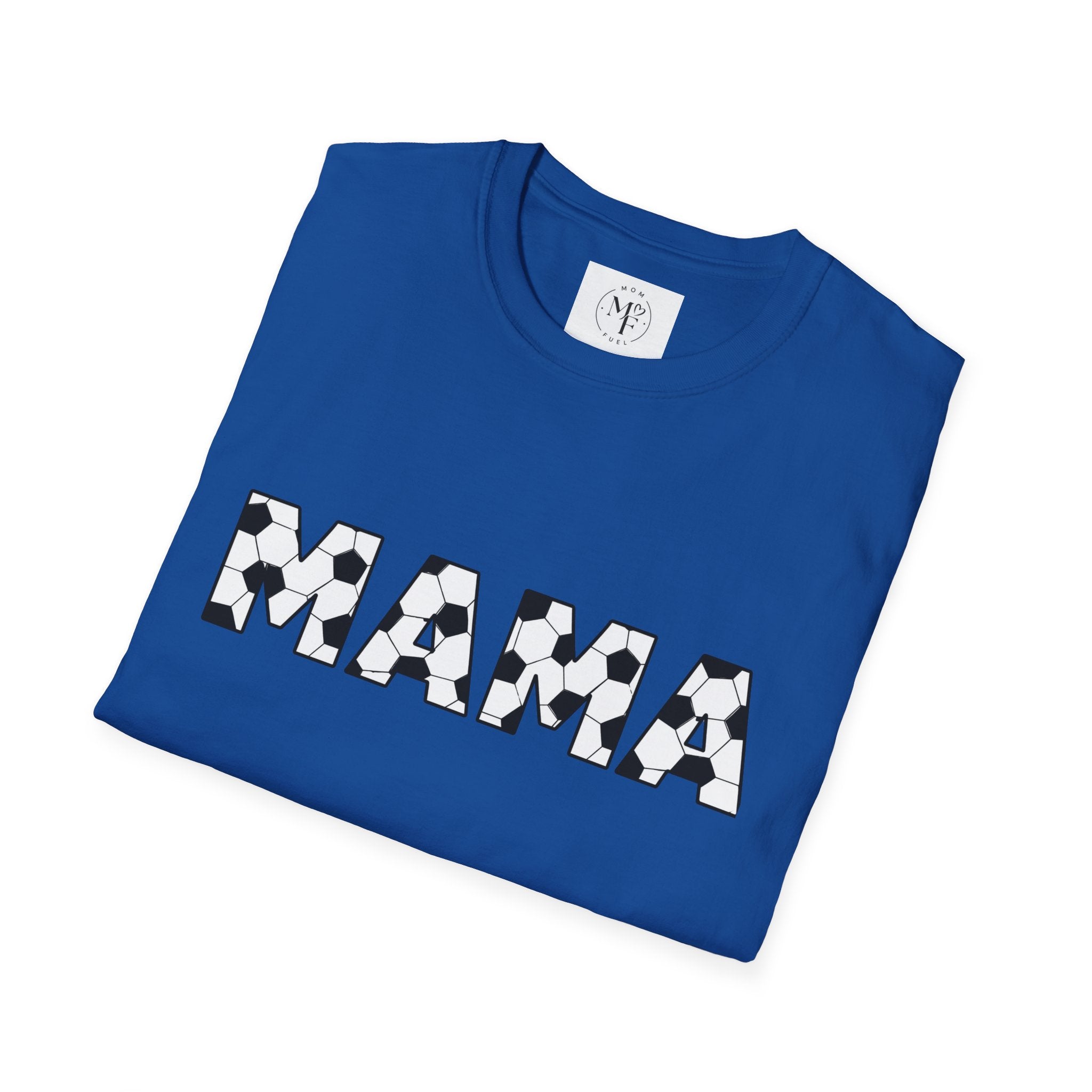 MAMA soccer block letters T-Shirt | Mom typography tee