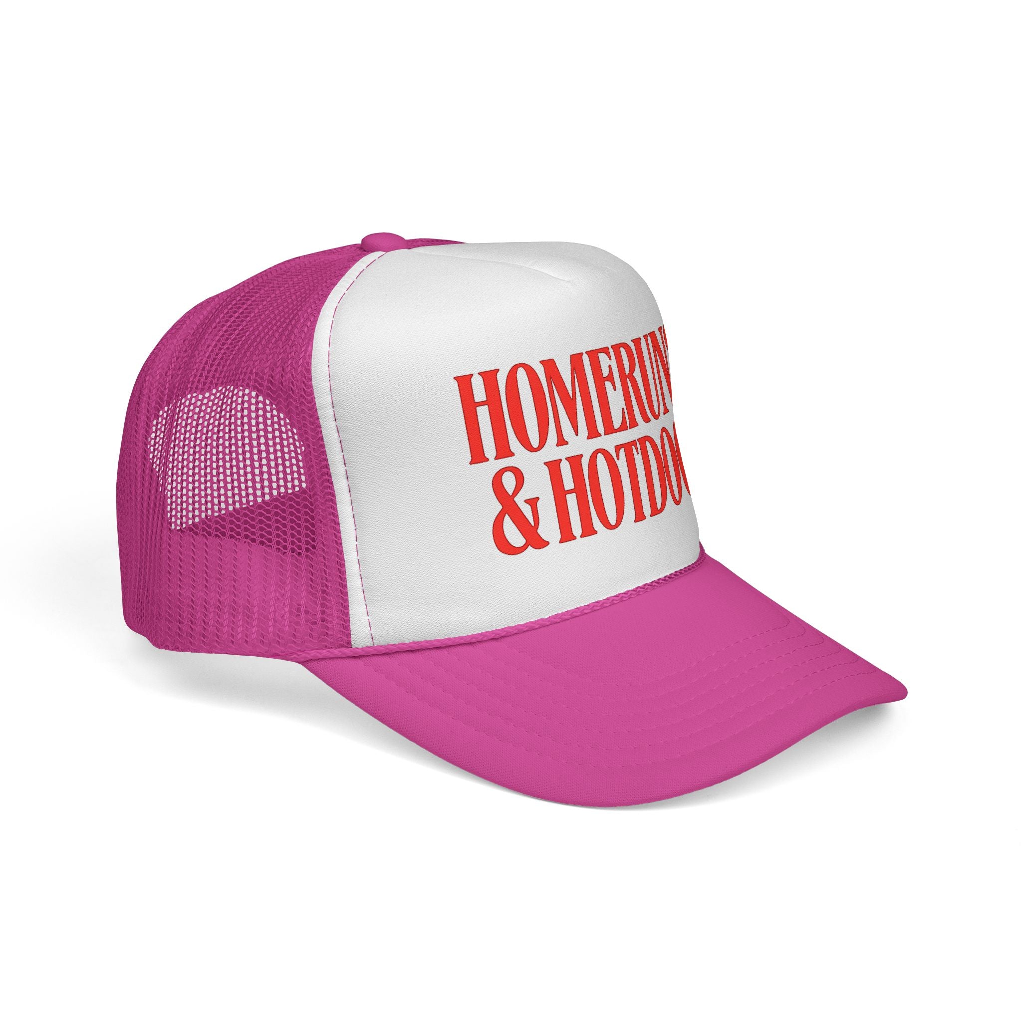 Homeruns & Hotdogs Trucker Cap | Baseball Theme Mesh Hat