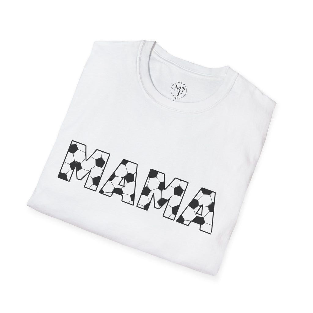 MAMA soccer block letters T-Shirt | Mom typography tee