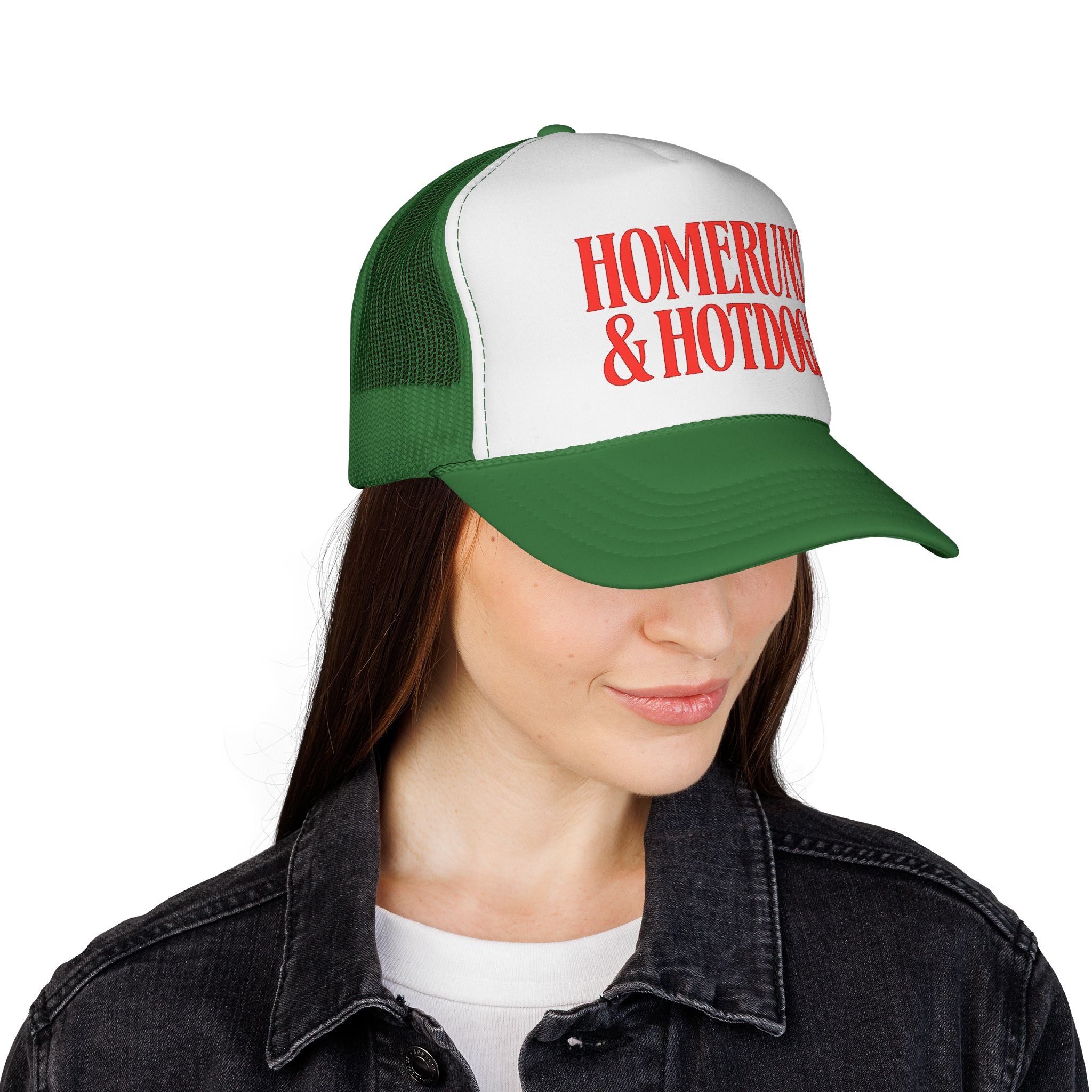 Homeruns & Hotdogs Trucker Cap | Baseball Theme Mesh Hat