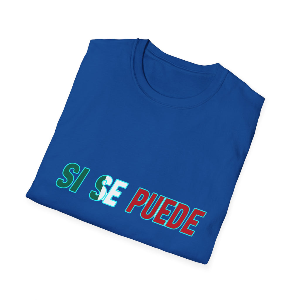 Si Se Puede T-Shirt | Spanish Empowerment Phrase, Green & Red Text