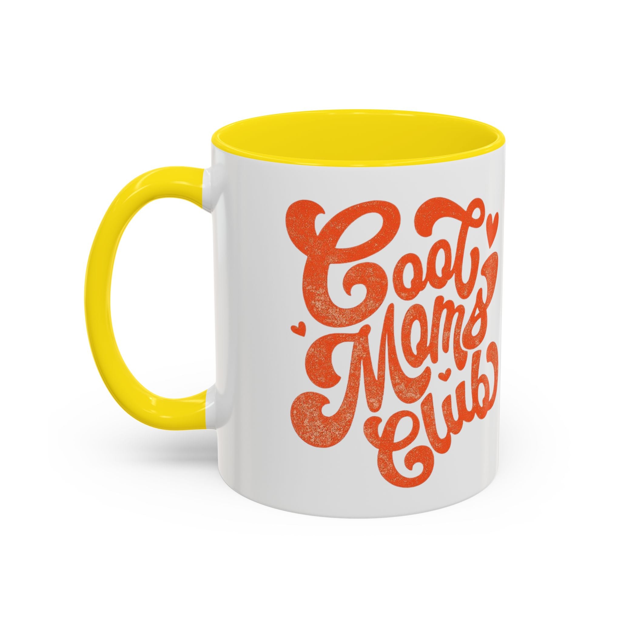 Heart Script Slogan Coffee Mug | Accent Black Handle and Rim