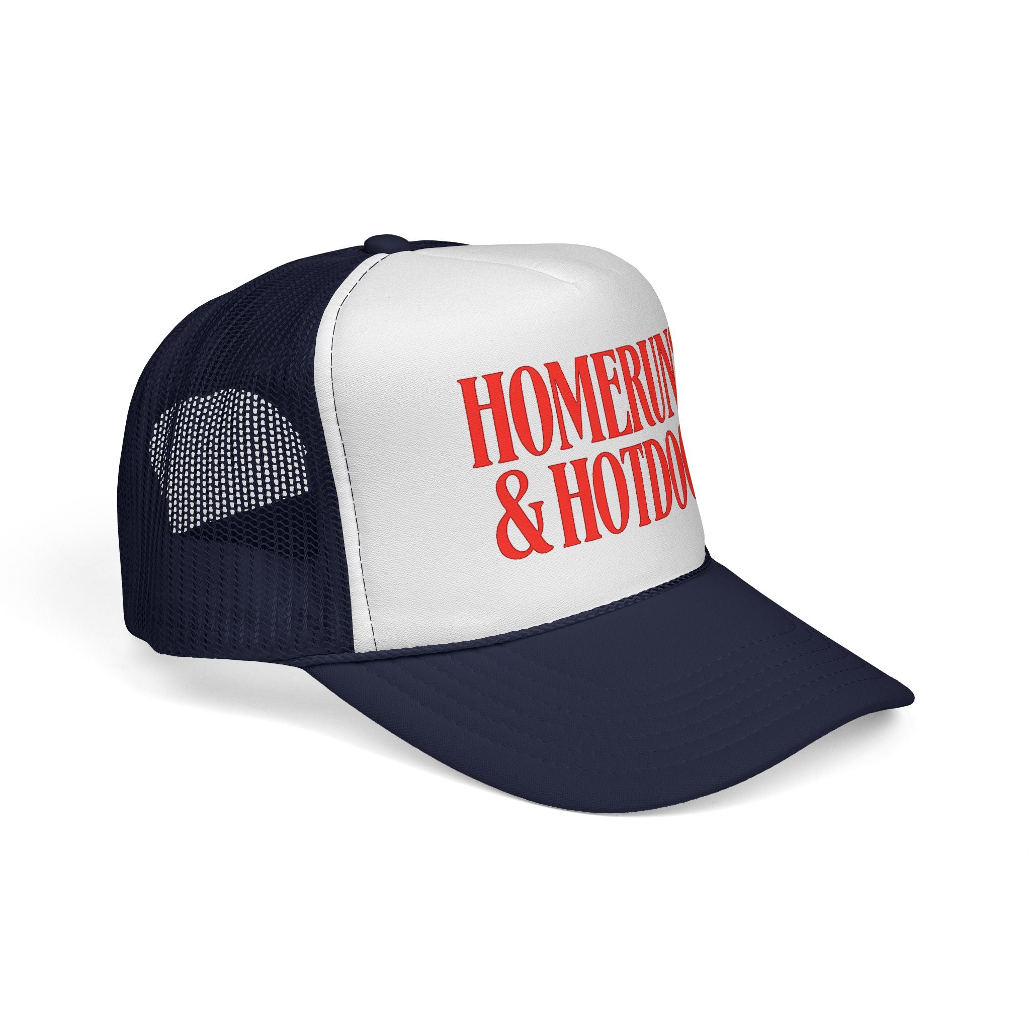 Homeruns & Hotdogs Trucker Cap | Baseball Theme Mesh Hat