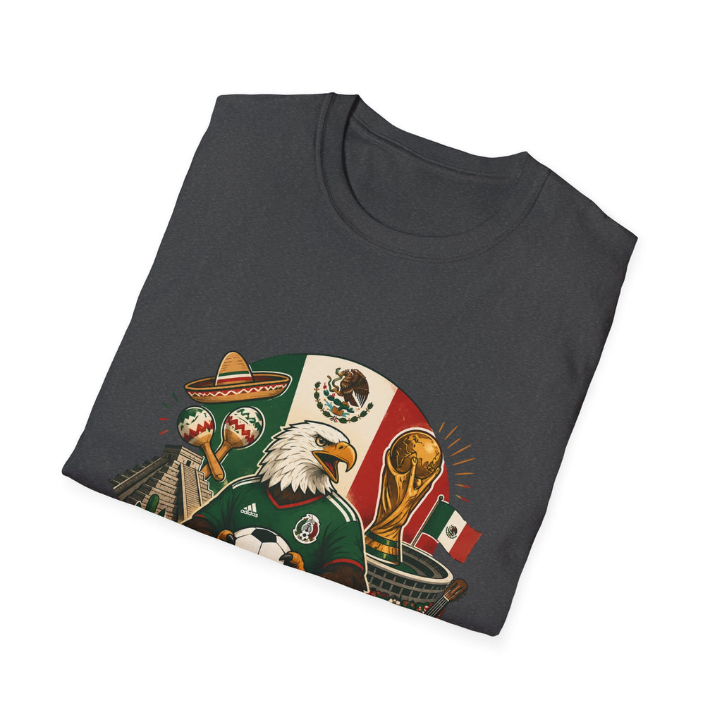 Si Se Puede Mexican Soccer Crest T-Shirt | Eagle, Sombrero, Football, Flag