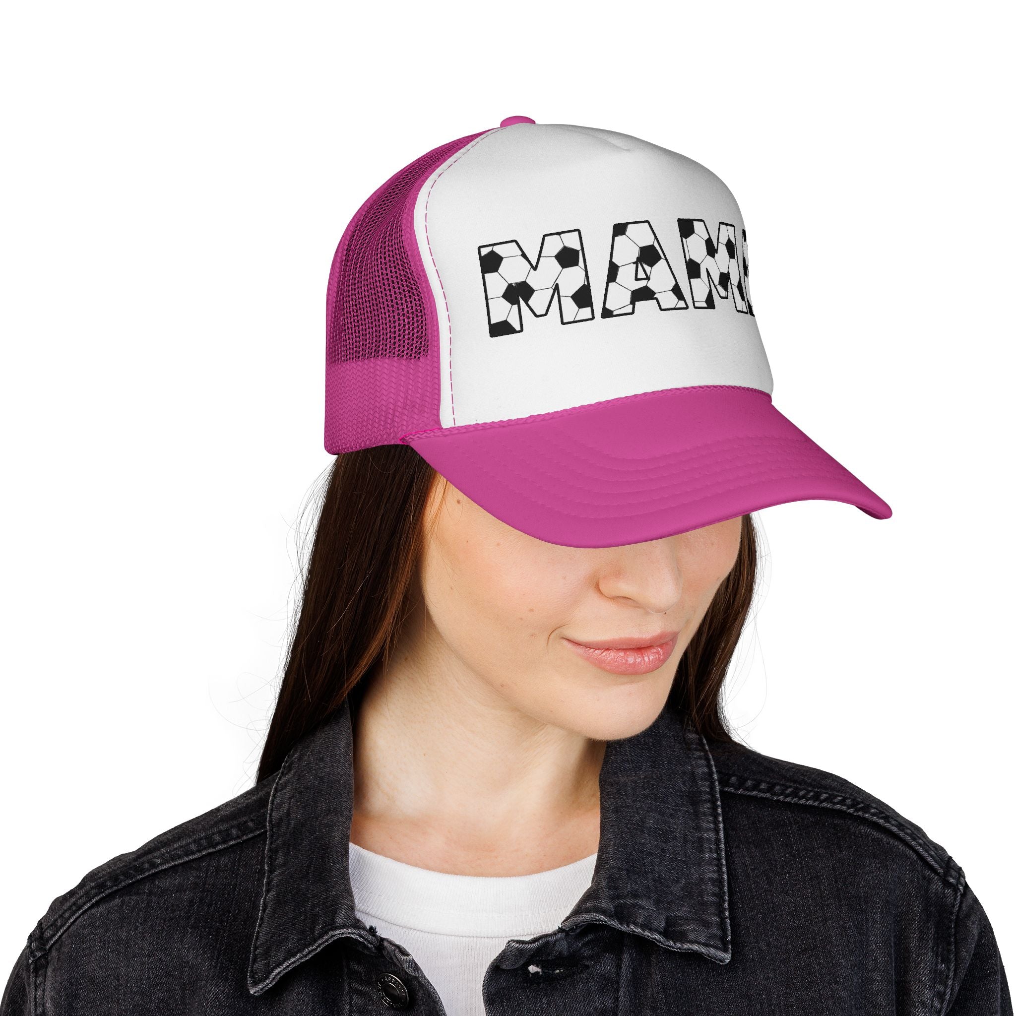 Soccer Ball MAMA Trucker Cap | Sports Mom Mesh Hat