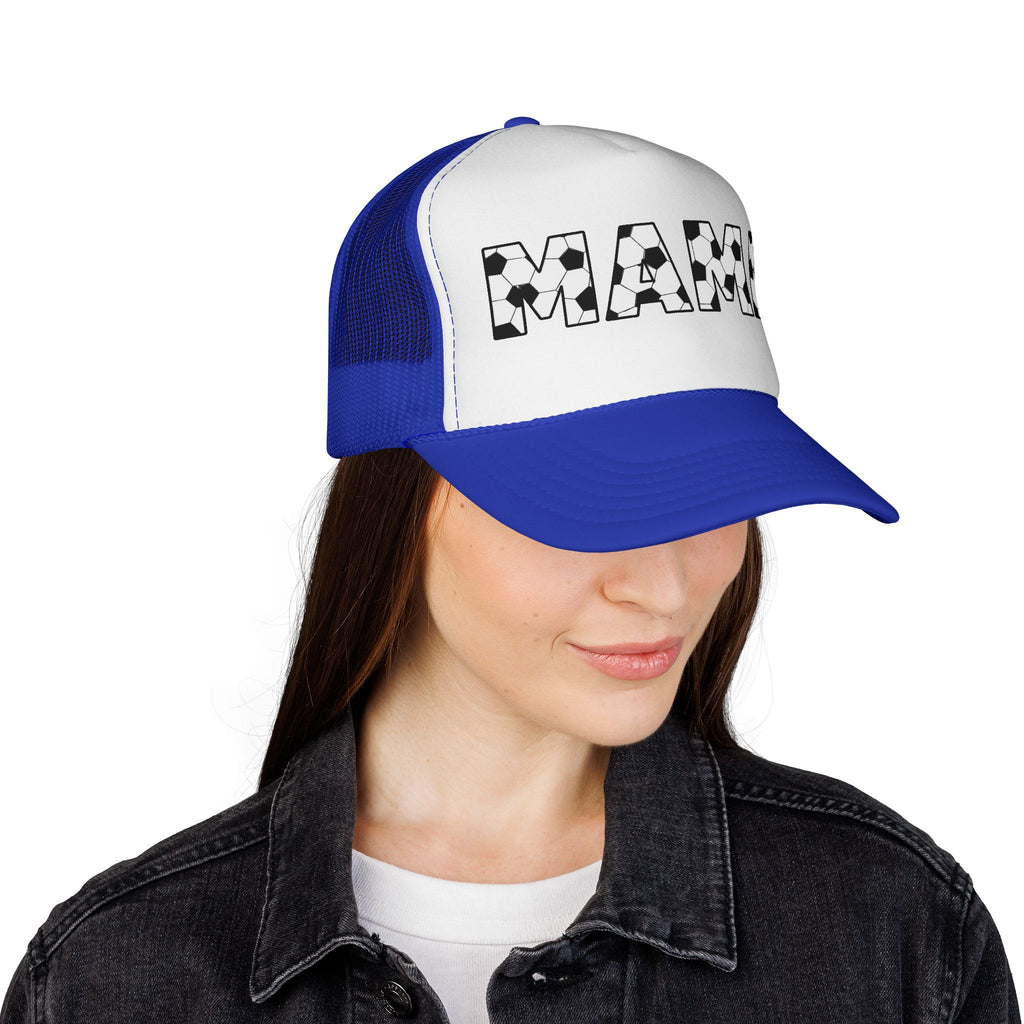 Soccer Ball MAMA Trucker Cap | Sports Mom Mesh Hat