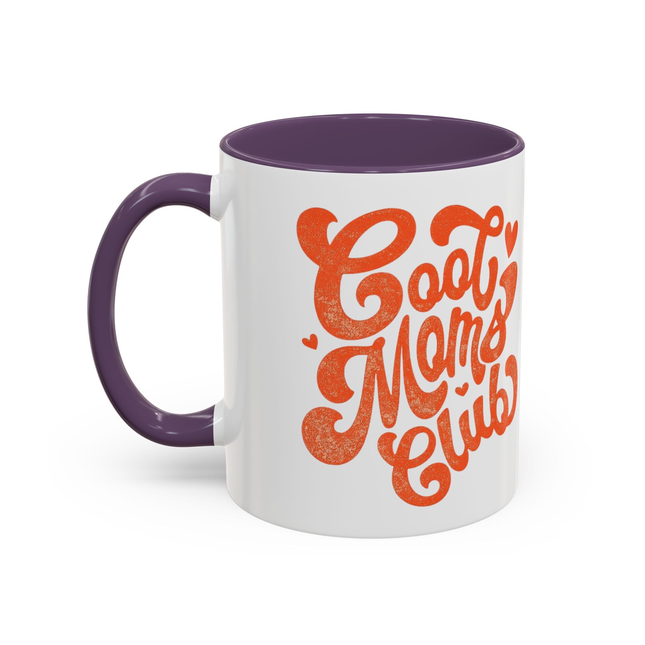 Heart Script Slogan Coffee Mug | Accent Black Handle and Rim