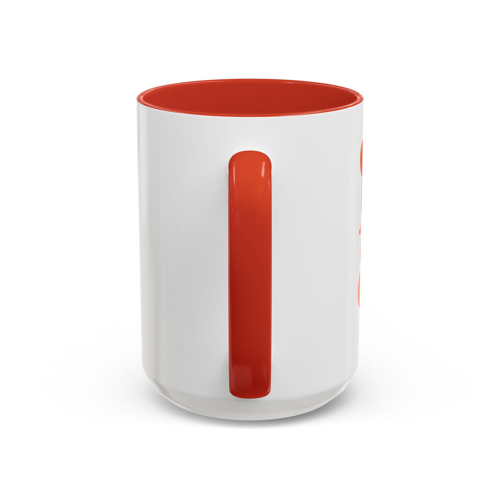Heart Script Slogan Coffee Mug | Accent Black Handle and Rim