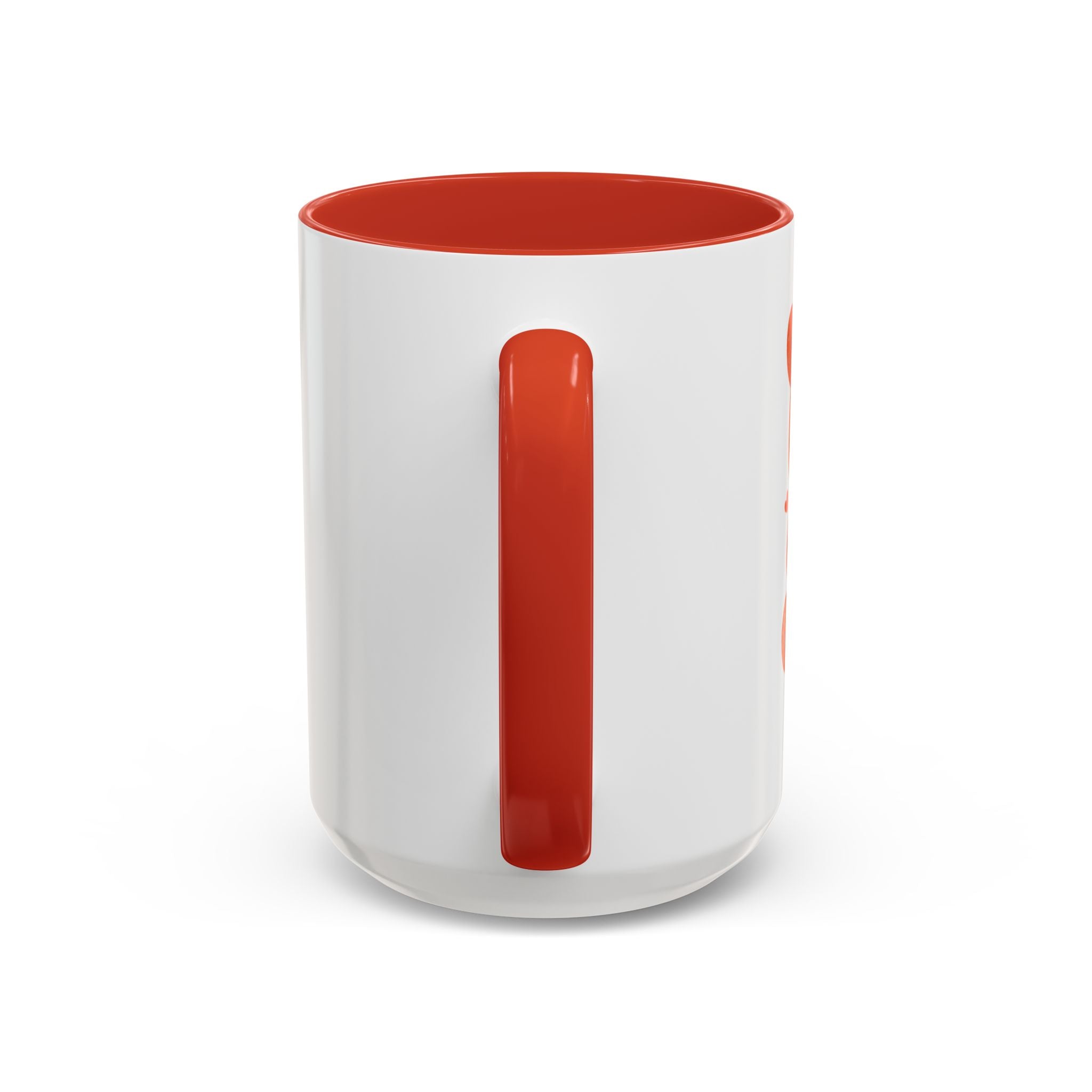 Heart Script Slogan Coffee Mug | Accent Black Handle and Rim