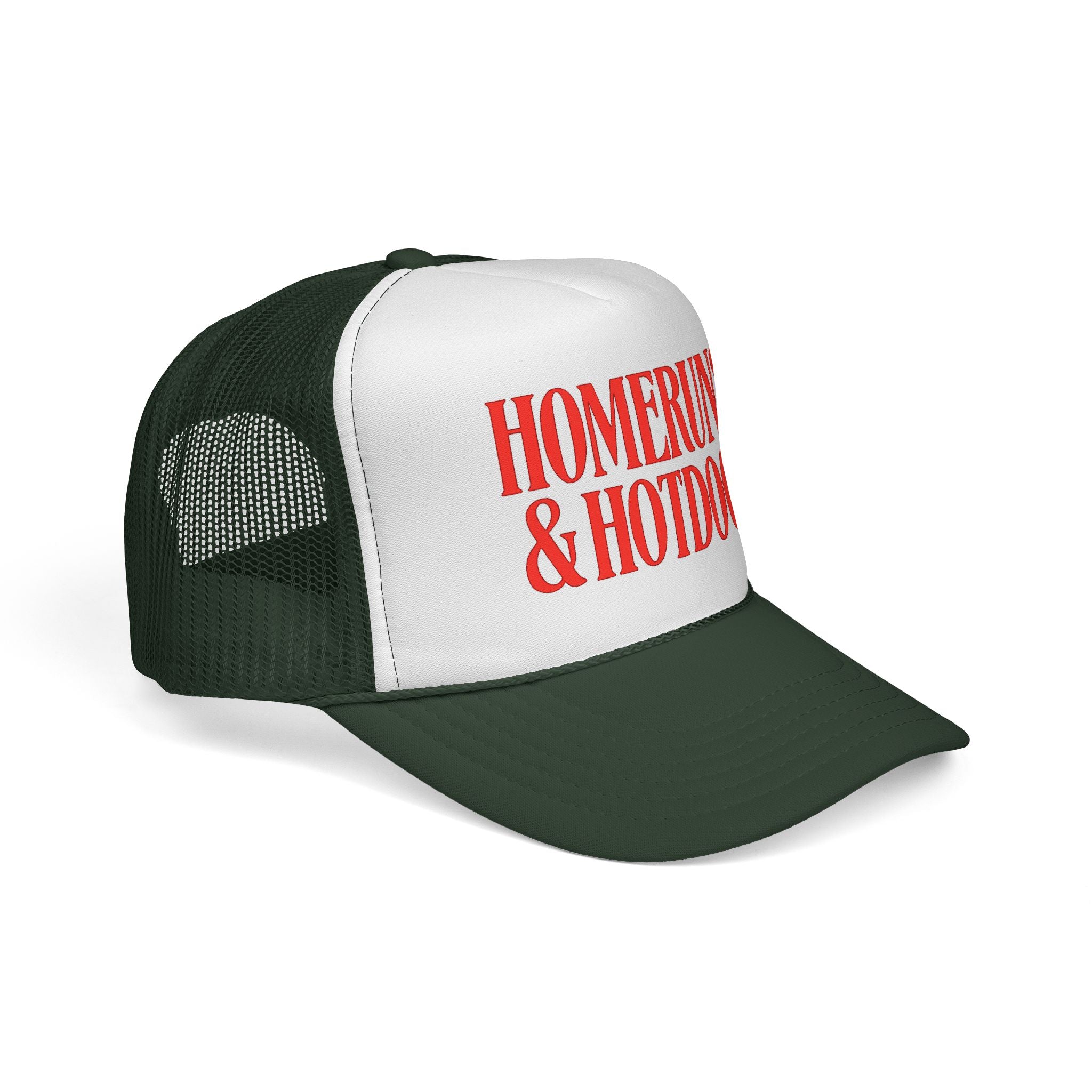 Homeruns & Hotdogs Trucker Cap | Baseball Theme Mesh Hat