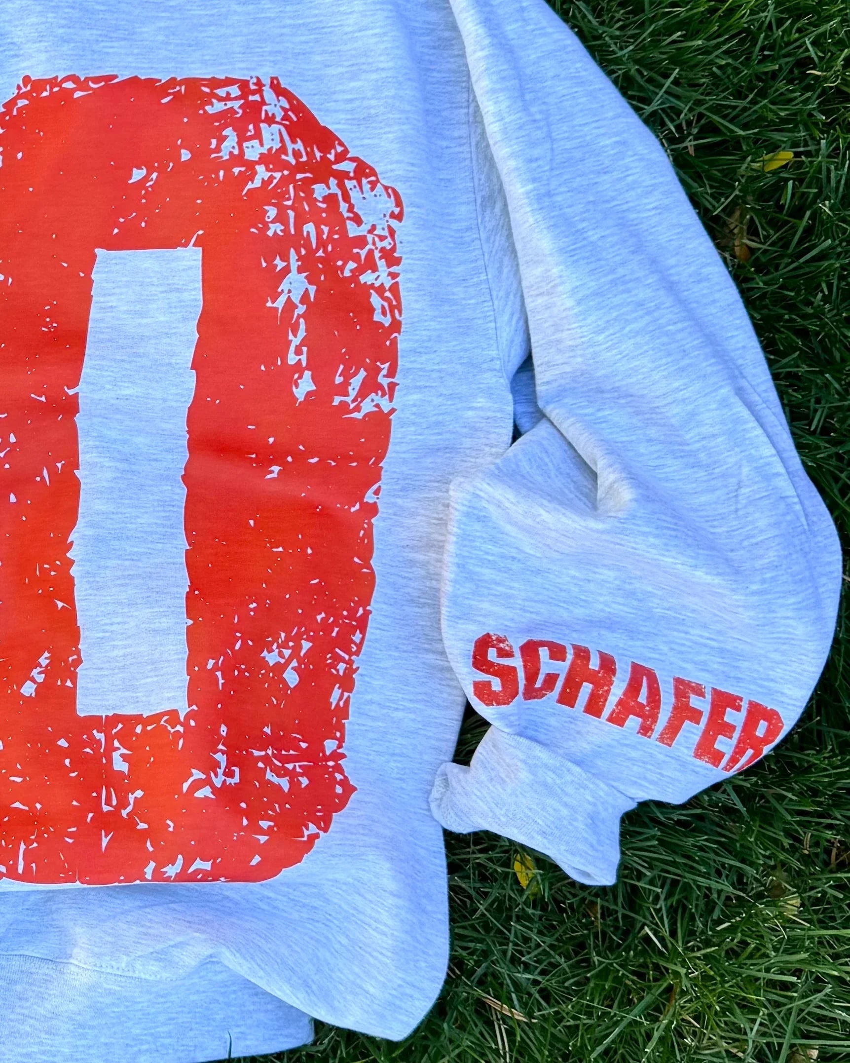 Custom #1 Fan Grunge Oversized Crewneck Sweatshirt | Vintage Distressed Team Sweatshirt | Game Day Outfit | Personalized Fan Gift