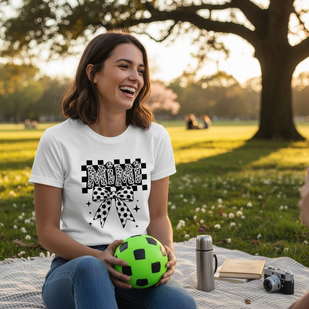 Soccer Mimi T-Shirt Zebra Print Grandmother's Birthday Gifting Idea