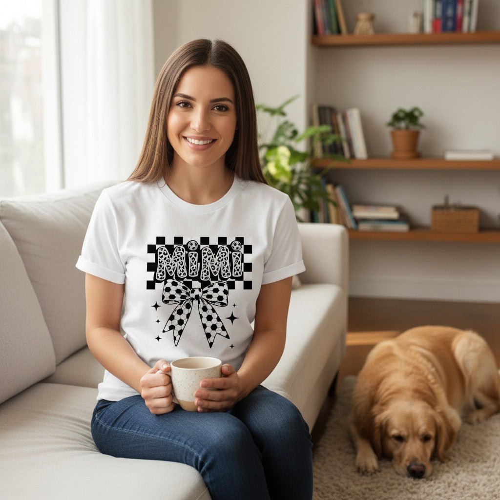Soccer Mimi T-Shirt Zebra Print Grandmother's Birthday Gifting Idea