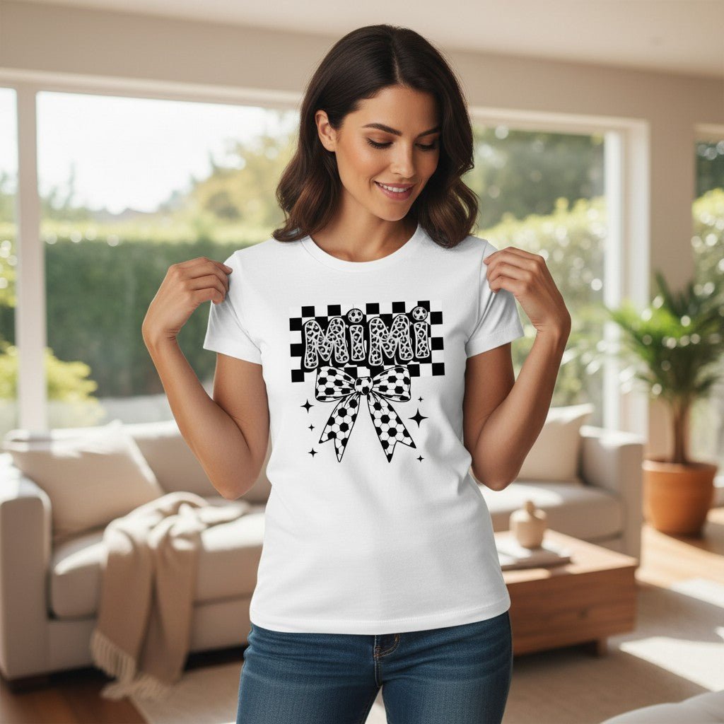 Soccer Mimi T-Shirt Zebra Print Grandmother's Birthday Gifting Idea