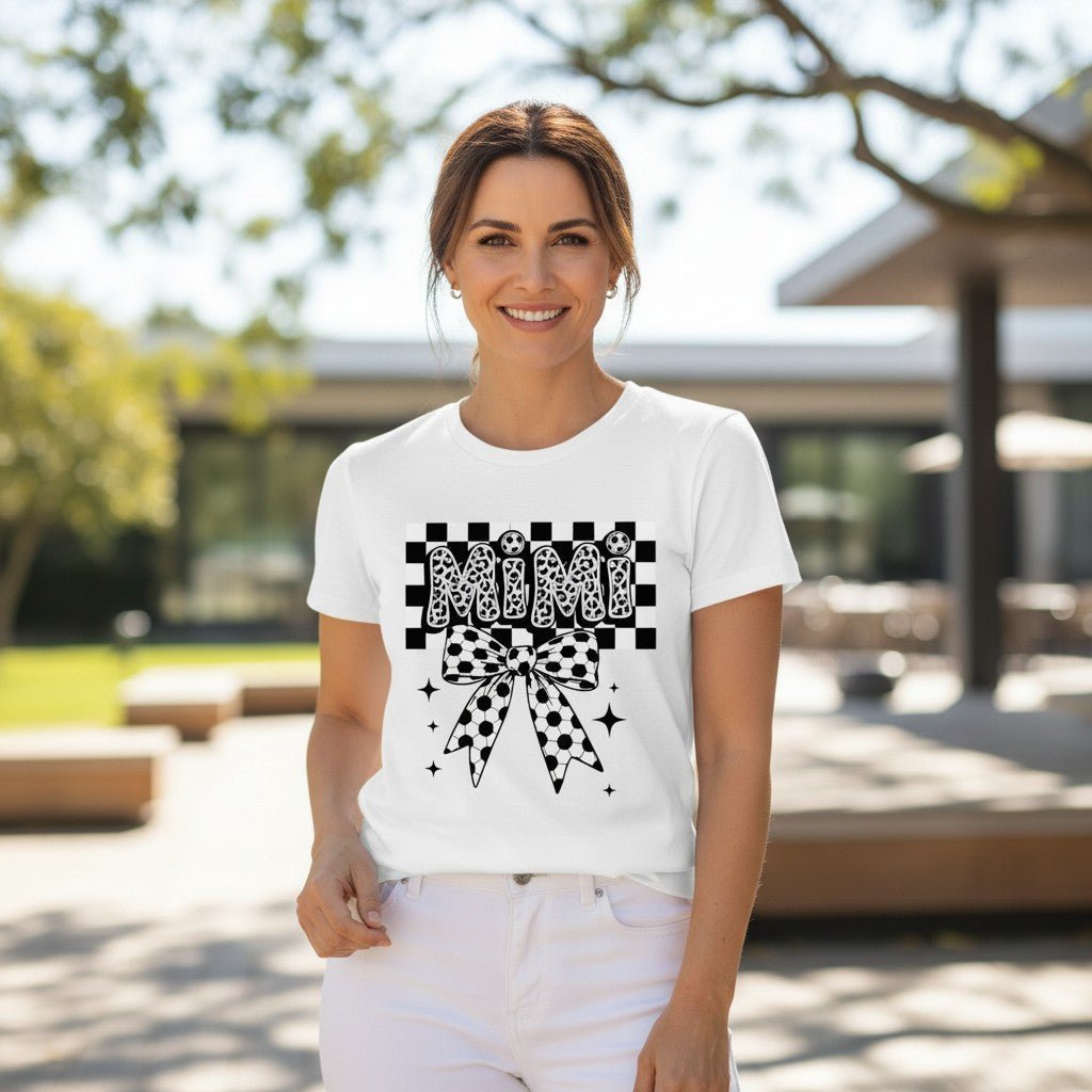Soccer Mimi T-Shirt Zebra Print Grandmother's Birthday Gifting Idea